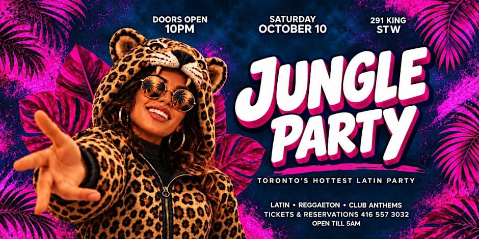 Jungle Party: la noche latina de Toronto