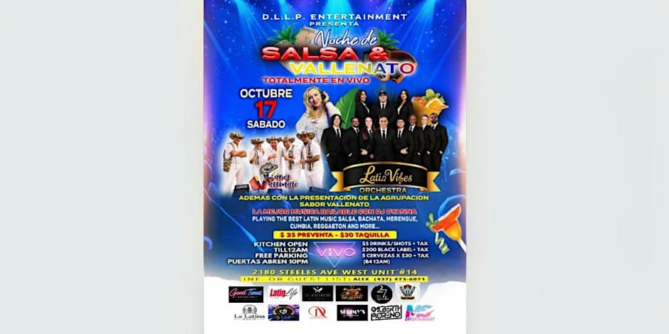 Fiestas latinas este fin de semana en Vaughan (16–18 de octubre)